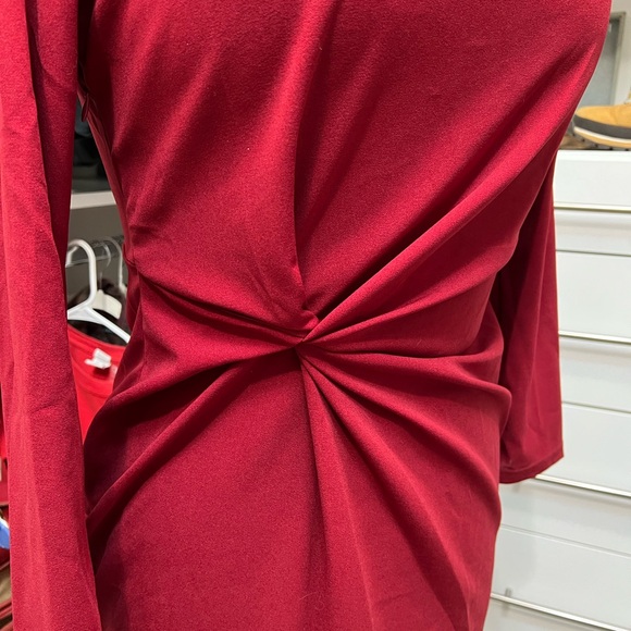 Red long Sleeve Formal Dress Size XL - Picture 4 of 5